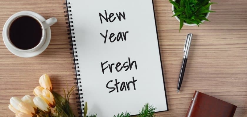 Spiral Notebook on a desk